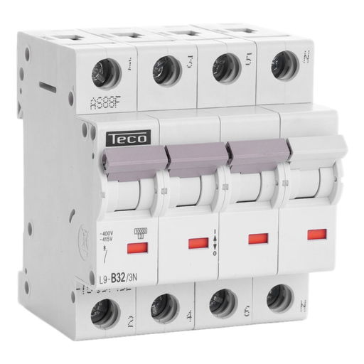 [/L9B323N] Automaat Teco 3N 32A 10kA Curve B