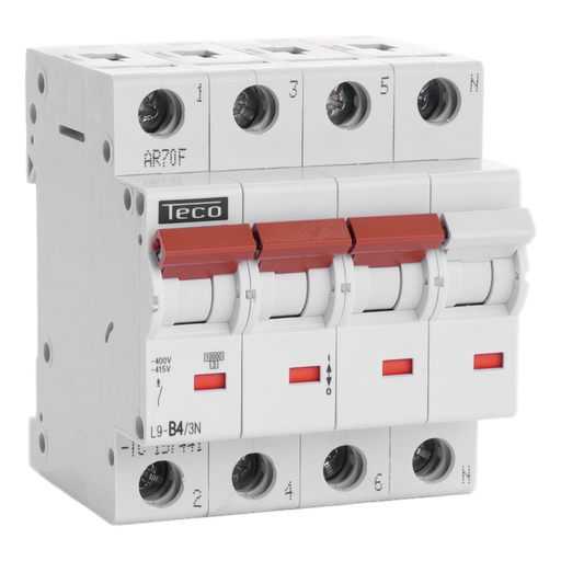 [/L9B43N] Automaat Teco 3N 4A 10kA Curve B