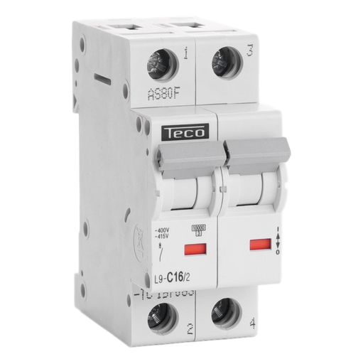 [/L9C162] Disjoncteur Teco 2P 16A 10kA Courbe C