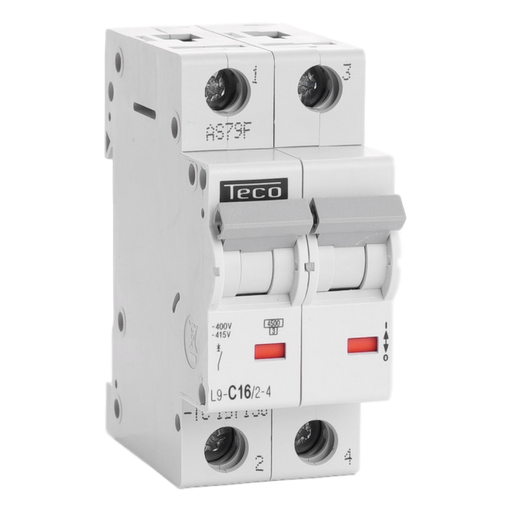 [/L9C1624] Sicherungsautomat Teco 2P 16A 4,5kA Kurve C