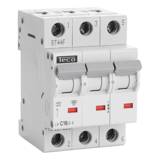 [/L9C1634] Sicherungsautomat Teco 3P 16A 4,5kA Kurve C