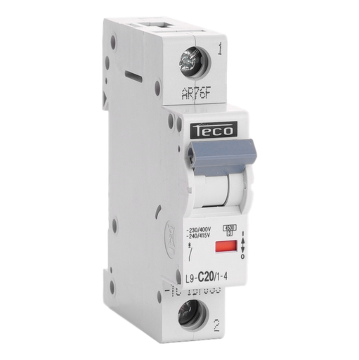 [/L9C2014] Sicherungsautomat Teco 1P 20A 4,5kA Kurve C