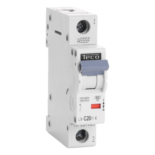 [/L9C2016] Automaat Teco 1P 20A 6kA Curve C