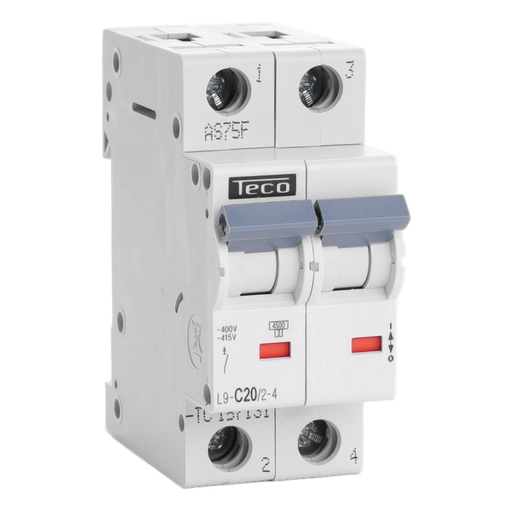 [/L9C2024] Automaat Teco 2P 20A 4,5kA Curve C