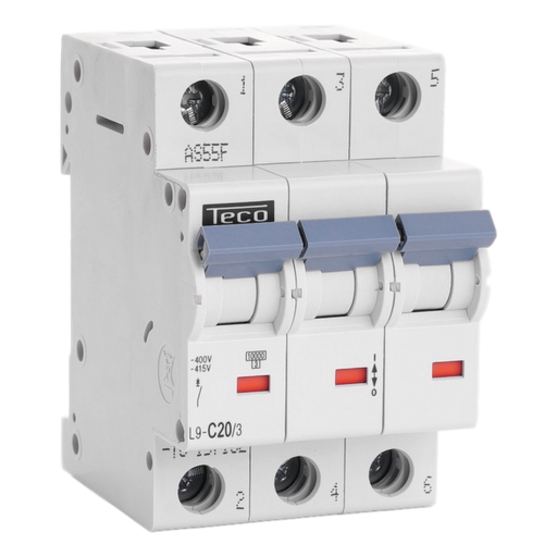 [/L9C203] Automaat Teco 3P 20A 10kA Curve C
