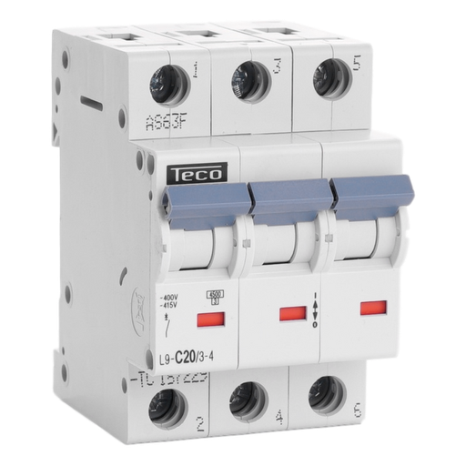 [/L9C2034] Automaat Teco 3P 20A 4,5kA Curve C