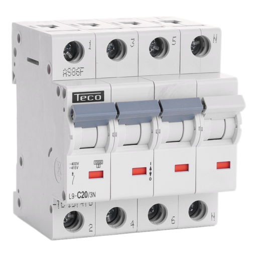 [/L9C203N] MCB Teco 3N 20A 10kA Curve C