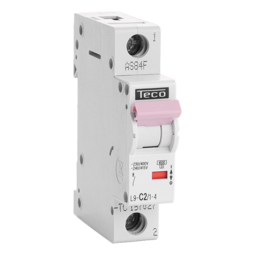 [/L9C214] Automaat Teco 1P 2A 4.5kA Curve C