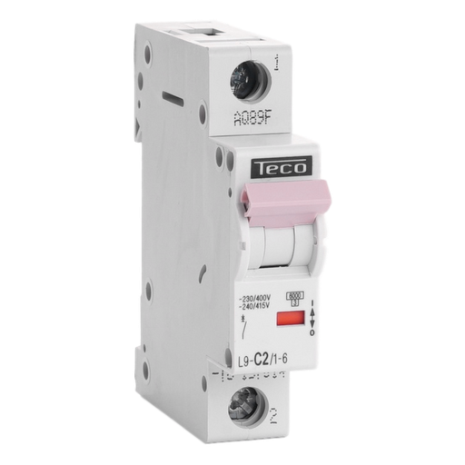 [/L9C216] Automaat Teco 1P 2A 6kA Curve C
