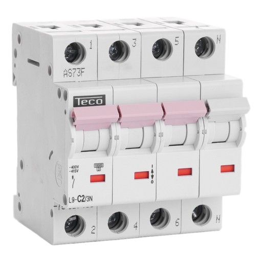 [/L9C23N] Automaat Teco 3N 2A 10kA Curve C