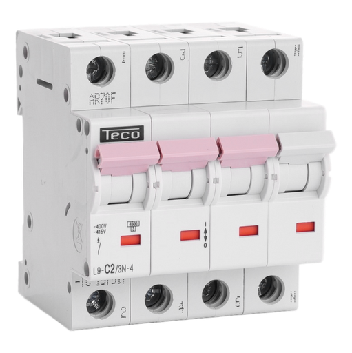 [/L9C23N4] MCB Teco 3N 2A 4,5kA Curve C