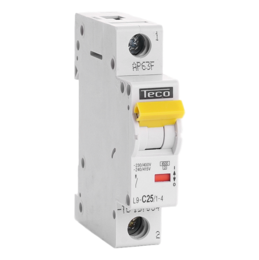 [/L9C2514] Sicherungsautomat Teco 1P 25A 4,5kA Kurve C