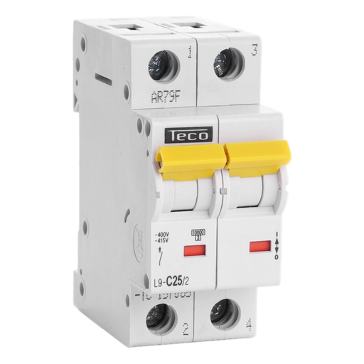 [/L9C252] Disjoncteur Teco 2P 25A 10kA Courbe C