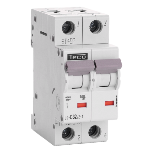 [/L9C3224] Disjoncteur Teco 2P 32A 4,5kA Courbe C