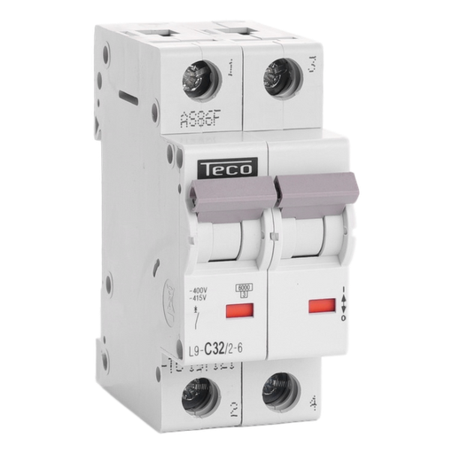 [/L9C3226] Disjoncteur Teco 2P 32A 6kA Courbe C