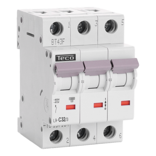 [/L9C323] Automaat Teco 3P 32A 10kA Curve C