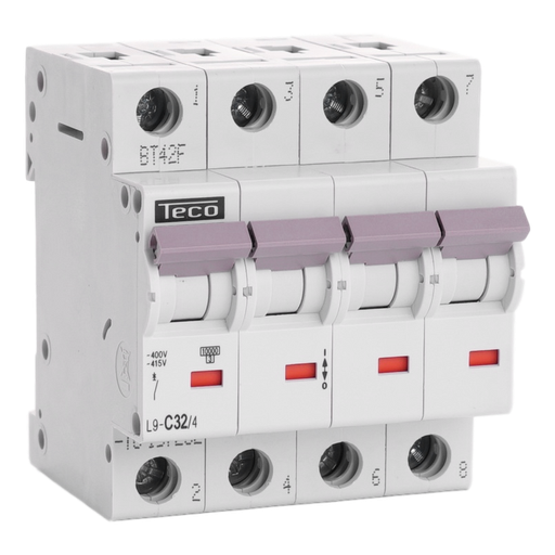 [/L9C324] Automaat Teco 4P 32A 10kA Curve C