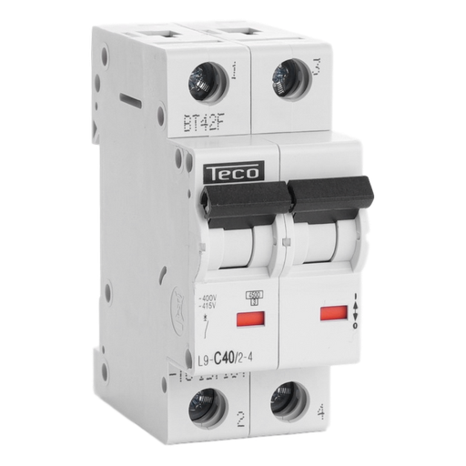 [/L9C4024] Sicherungsautomat Teco 2P 40A 4,5kA Kurve C