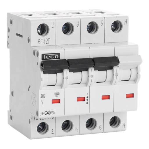 [/L9C403N] Automaat Teco 3N 40A 10kA Curve C