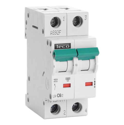 [/L9C62] Disjoncteur Teco 2P 6A 10kA Courbe C