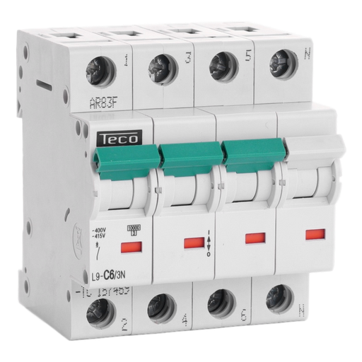 [/L9C63N] Automaat Teco 3N 6A 10kA Curve C