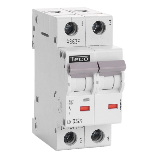 [/L9D322] Sicherungsautomat Teco 2P 32A 10kA Kurve D