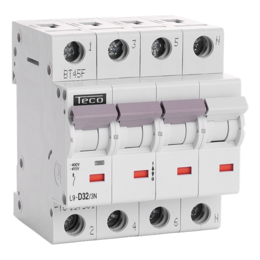 [/L9D323N] MCB Teco 3N 32A 10kA Curve D