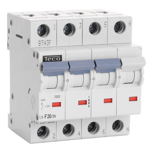 [/L9F203N] Automaat Teco 3N 20A  Curve F NBN C 61142