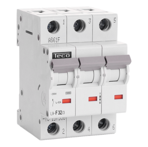 [/L9F323] Automaat Teco 3P 32A Curve F NBN C 61142