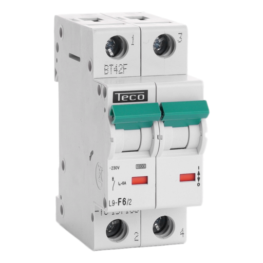[/L9F62] Automaat Teco 2P 6A Curve F NBN C 61142