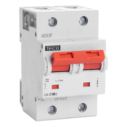 [/LH1002C] Disjoncteur Teco 2P 100A 20kA Courbe C