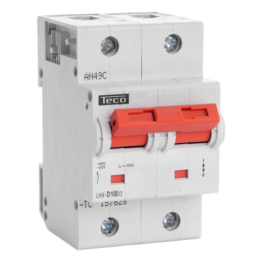 [/LH1002D] Disjoncteur Teco 2P 100A 15kA Courbe D