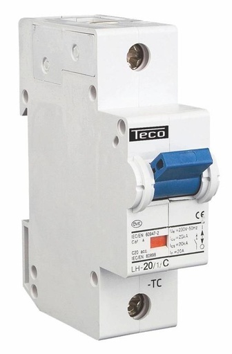 [/LH201C] MCB Teco 1P 20A 25kA Curve C