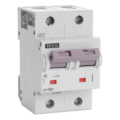 [/LH322C] Sicherungsautomat Teco 2P 32A 25kA Kurve C
