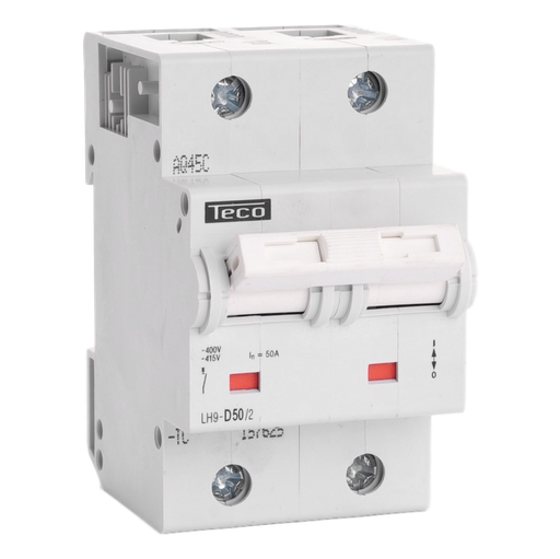 [/LH502D] Sicherungsautomat Teco 2P 50A 25kA Kurve D