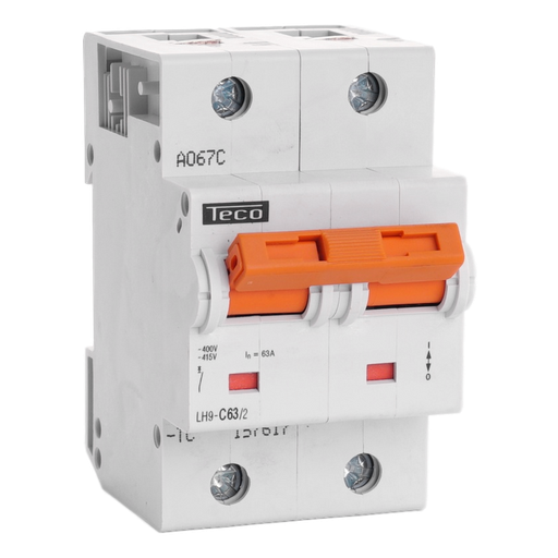 [/LH632C] Sicherungsautomat Teco 2P 63A 25kA Kurve C