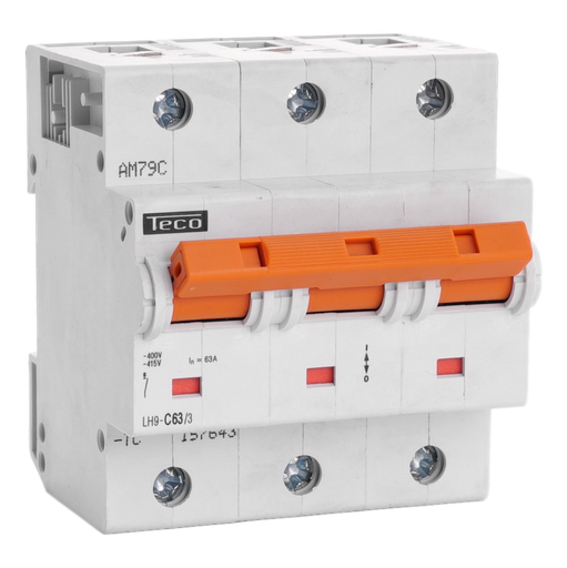 [/LH633C] Sicherungsautomat Teco 3P 63A 25kA Kurve C