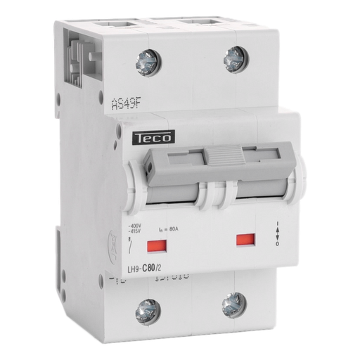 [/LH802C] Sicherungsautomat Teco 2P 80A 20kA Kurve C