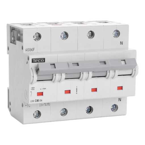[/LH803NC] Sicherungsautomat Teco 3N 80A 20kA Kurve C