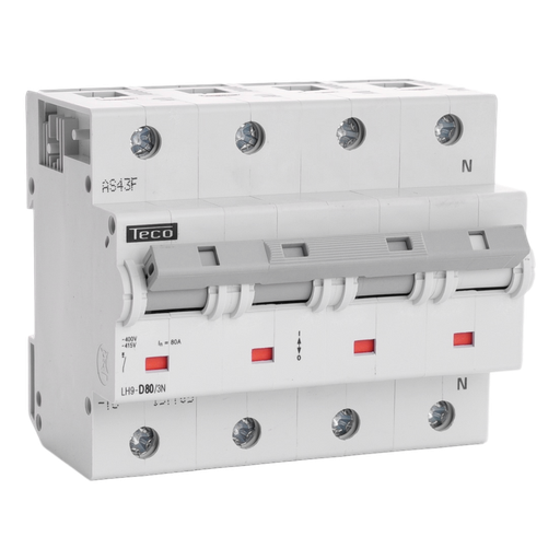 [/LH803ND] Sicherungsautomat Teco 3N 80A 20kA Kurve D