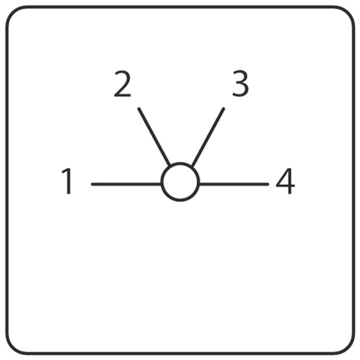 [/M20EST41G2] Wechselschalter 1-2-3-4  1P. 32A 4 Schrauben