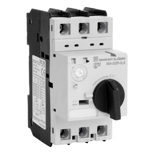 [/M432R04] Motorbeveiligingschak. Instelb.: 0,25-0,4A 100kA