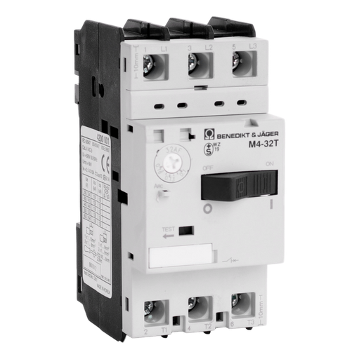 [/M432T016] Motorbeveiligingschak. Instelb.: 0,10-0,16A 100kA