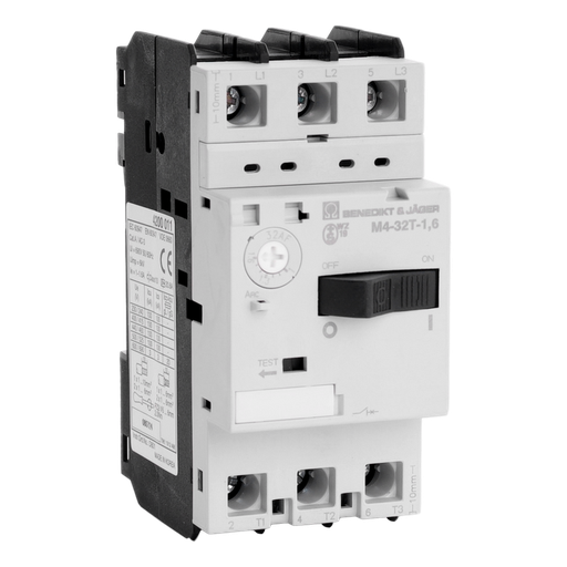 [/M432T16] Motorbeveiligingschak. Instelb.: 1,0-1,6A 100kA