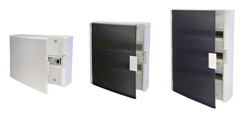 [/MDC40001N] Conexbox IP40 Anschlusskasten 2 Reihe 40 Module Tür Weiß