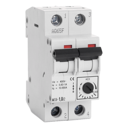 [/MS91.02] Motorbeveiligingsautomaat Teco 2P 0,63 - 0,1A