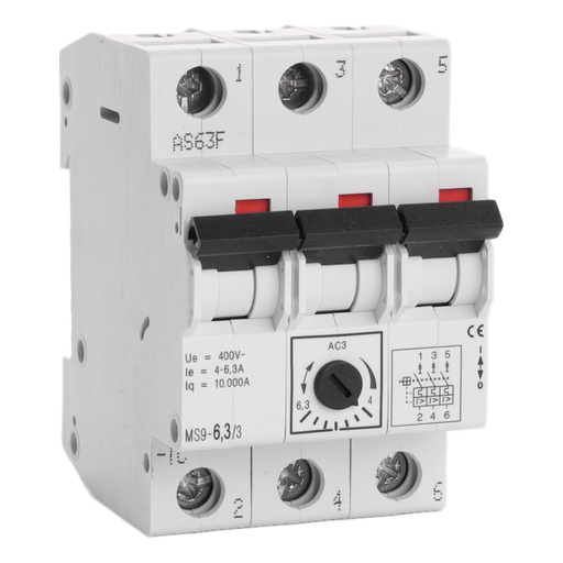 [/MS96.33] Motor-Protective Circuit-Breakers Teco 3P 4,00 - 6,30A