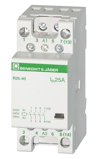 [/R253124] Contacteur modulaire AC 4 pôles 25A