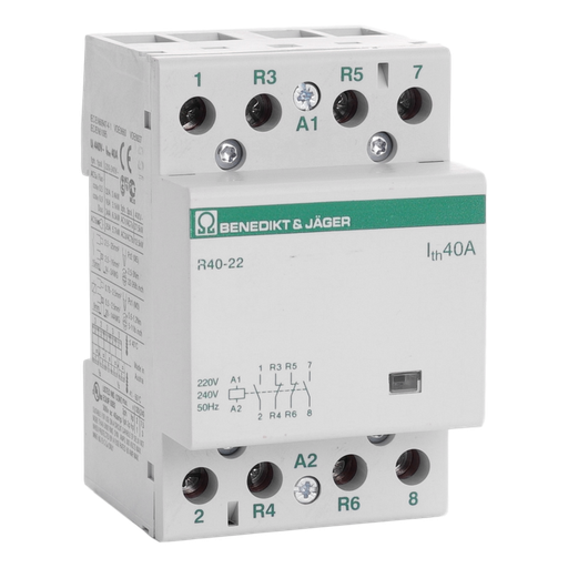 [/R4022230] Modularschalter B&J 2S.+2Ö. 40A 230VAC