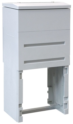 [/SKSDU0] Armoire de trottoir DIN 0 Ht220 + toît  + fermeture panneton